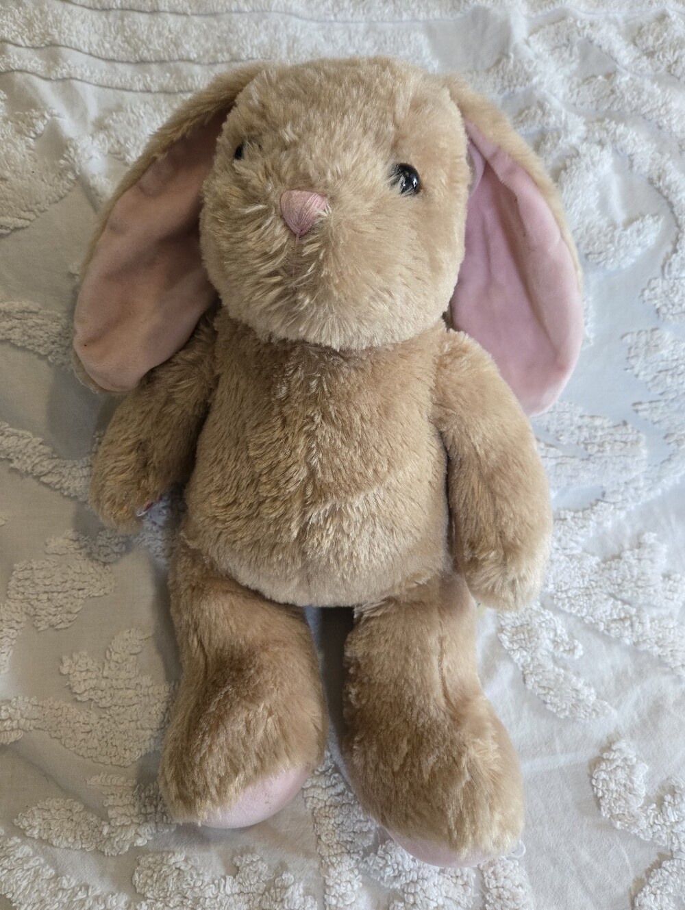 Build A Bear Pawlette Plush Tan Bunny Stuffed Animal with Floppy Ears Soft